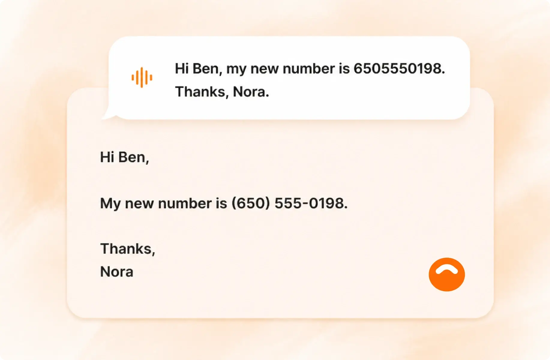 Voice polishing formats dictated notes into structured text