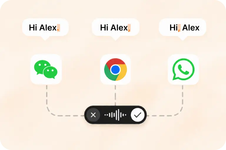 Voice polishing adapts tone across different apps