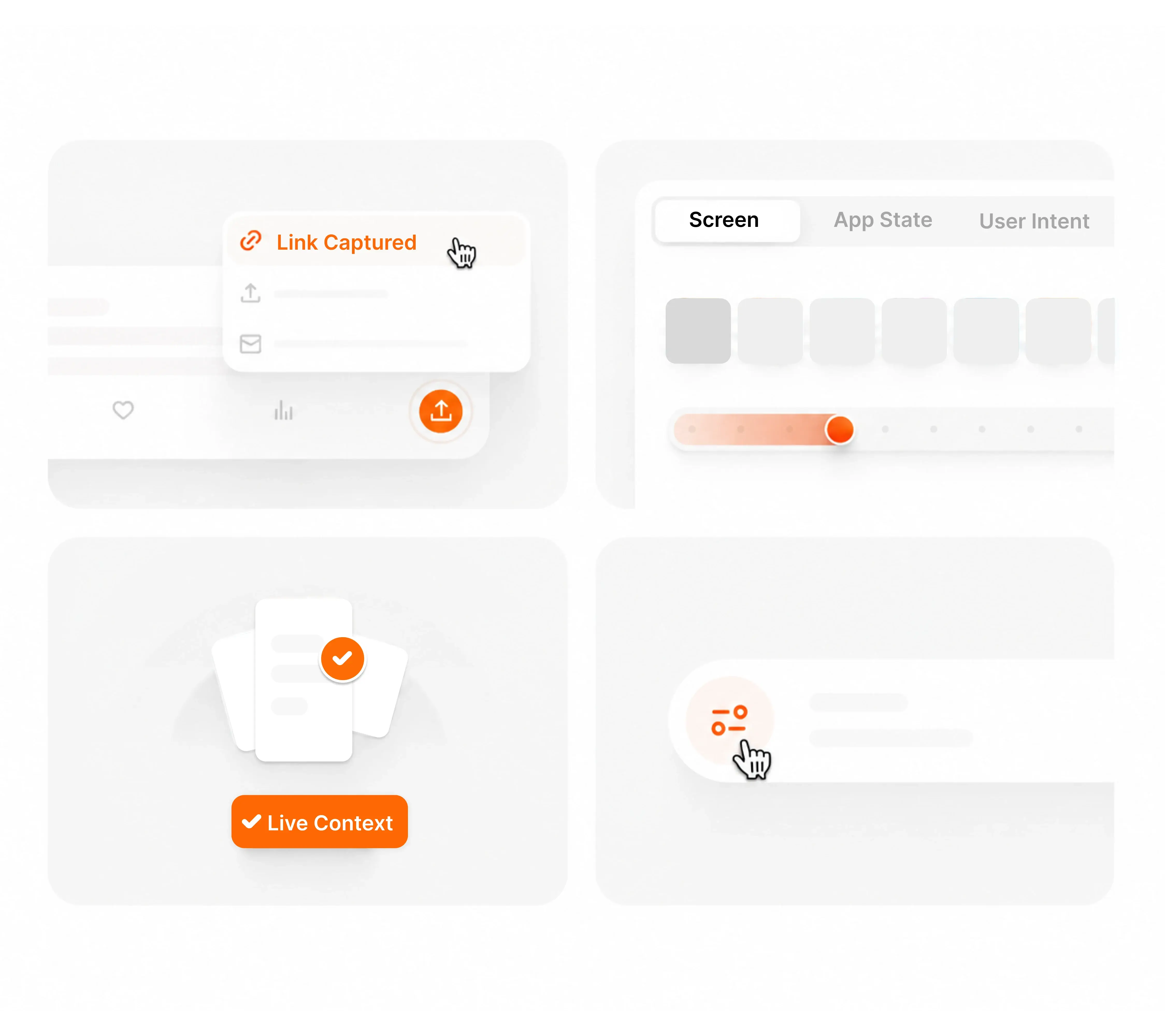 Task-focused context capture around the work that matters